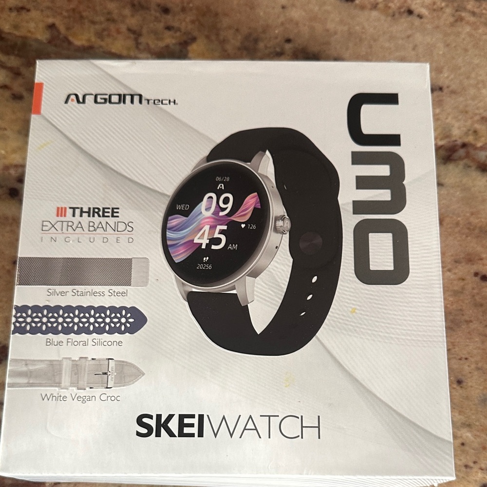 Watch C30 Black Smartwatch with Extra Bands